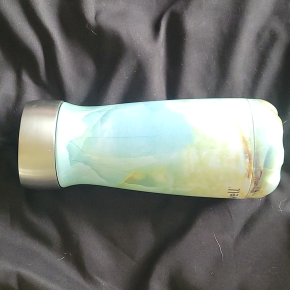 S'well green and yellow marbled hot and cold stainless steel water bottl… - Picture 5 of 15